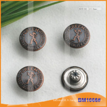 Bouton métallique, boutons Jean personnalisés BM1666